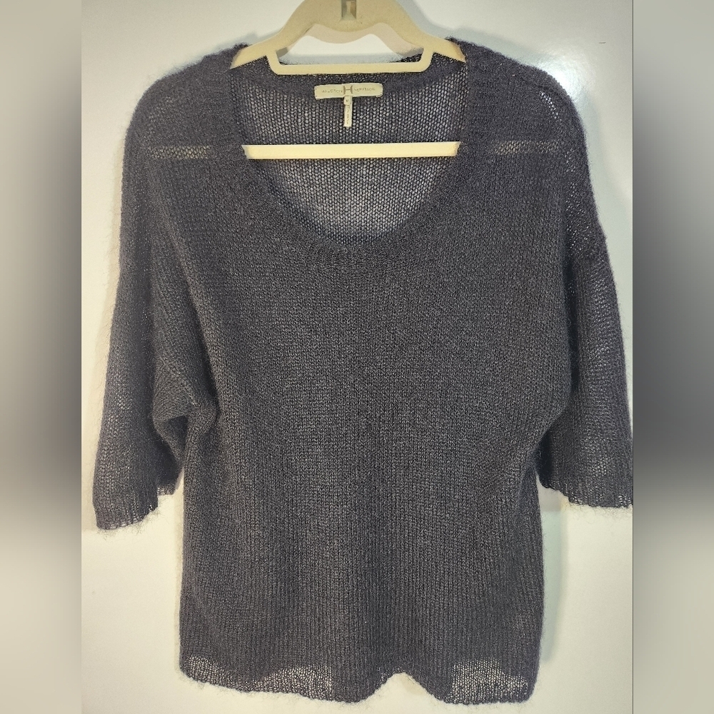 Halston Heritage Women's Black Mohair Sweater, Size Medium